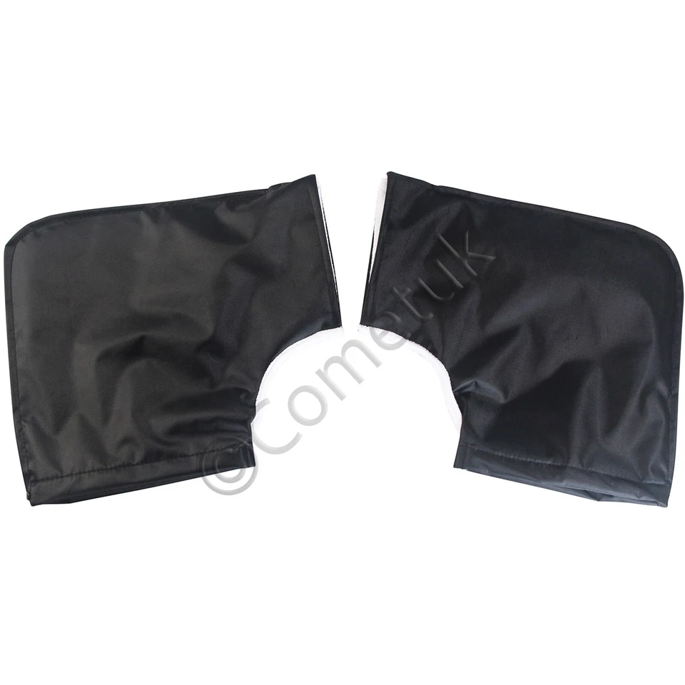 THERMAL MOTORCYCLE HANDLE BAR MUFFS MOTOR BIKE HAND PROTECTOR MITTS/GLOVES UK - Image 3 of 4