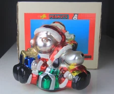 Peanuts Snoopy Charlie Brown Mercury Glass Table Centerpiece by Kurt S. Adler