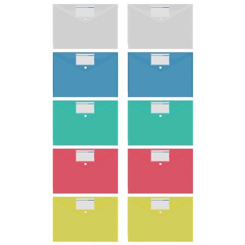 10 Pcs Document Organiser Document Bag A4 File Folders Document Wallets - Picture 10 of 20