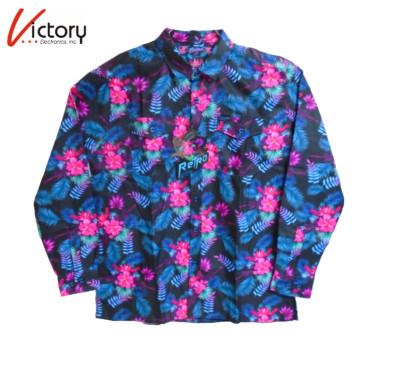 NEW Retro Rifle Tropics Men's Button Down Long-Sleeve Shirt | Black | Large