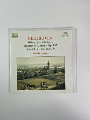 Beethoven String Quartets Vol.7 Classical Music CD A Minor Op.132 F major Kodaly