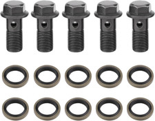 5Pcs Banjo Bolt Washer M10X1.0Mm, Banjo Bolts and Fittings Iron Banjo Bolt Gaske