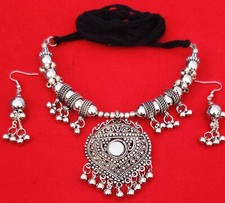 BellyDance Women Tribal Light Weight Hanging Pendent Necklace Earing jewelry ATS