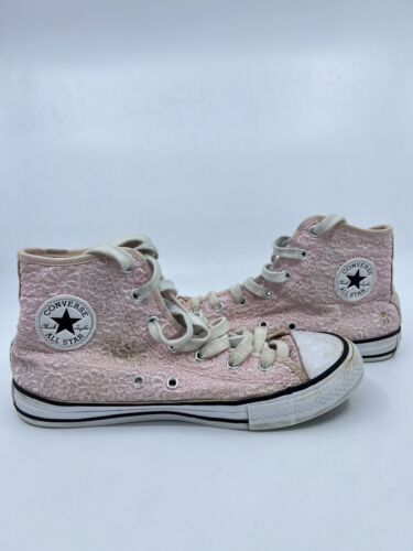 Converse Chuck Taylor All Star Hi Top - Daisy Crochet Arctic Pink - Women's  5 | eBay