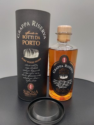 Sibona Grappa Riserva Botti da Porto 40% Alkohol Italien OVP 0,5 Liter