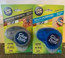 NEW GLUE DOTS 1 ADVANCED STRENGTH, 1 MULTI PURPOSE INSTANT NO MESS EASY DISPENSE