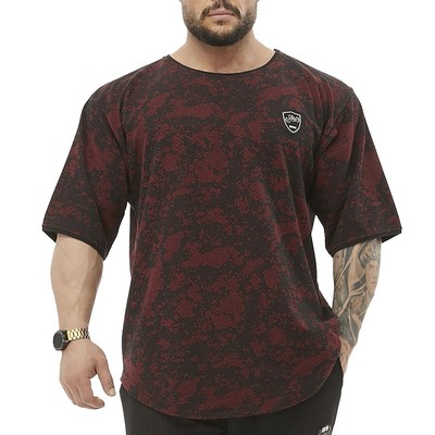 BGSM SPORTSWEAR Ragtop Rag Top T-Shirt Gym Bodybuilding Fitness 3358-BURGUNDY