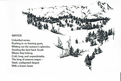 Bridger Canyon Card Series Bozeman MT Joy Bencivenga Art Linda Peavy Poet 