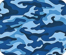 Blue Camoflage Computer / Laptop Mouse Pad
