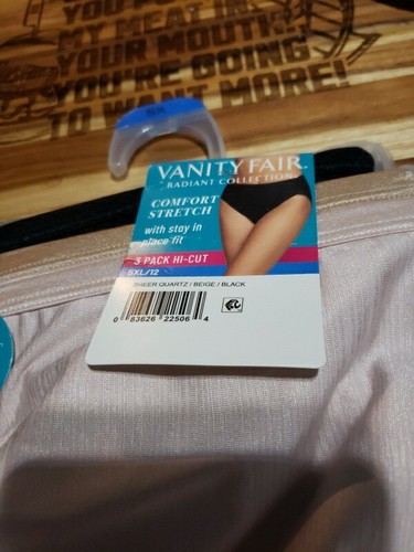 3 pack Vanity Fair Radiant Womens Comfort Stretch Hi-Cut Underwear Panties 5X/12 - Picture 8 of 8