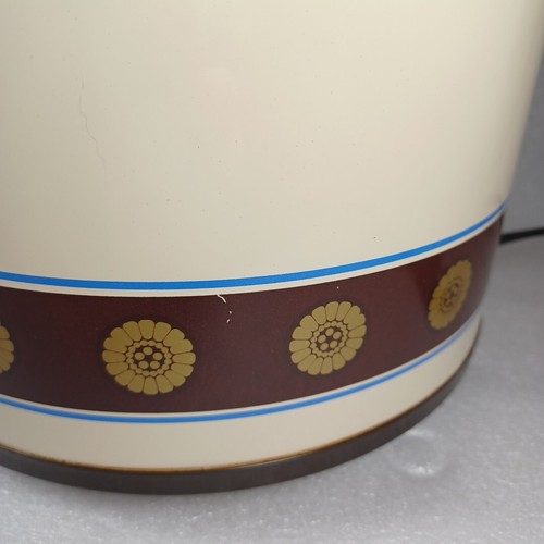 Vtg Rival 3100P Crock Pot 3.5 QT. Brown Blue Orange Gold Slow Cooker Tested - Picture 6 of 13