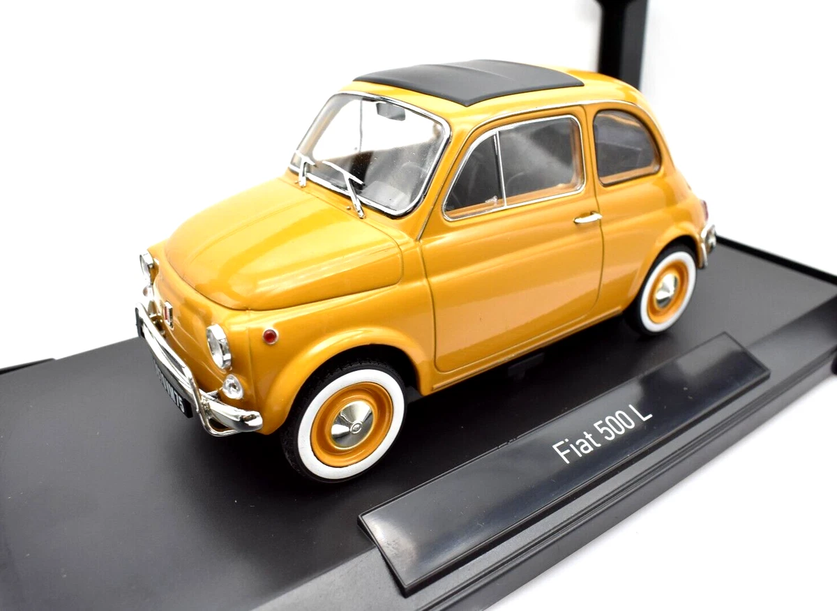 NEW 500 YELLOW FIAT 1:18 SCALE CAR MODEL MODEL MODEL ERA COLLECTION