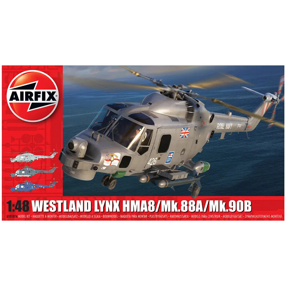 Airfix 1/48 Westland Lynx Helicopter Model Kit A10107A