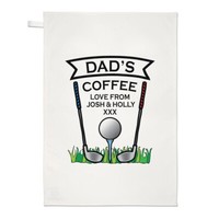 Personalisierte Golf Kaffee Liebe Von Geschirrtuch Papa Opa Vatertag Geburtstag