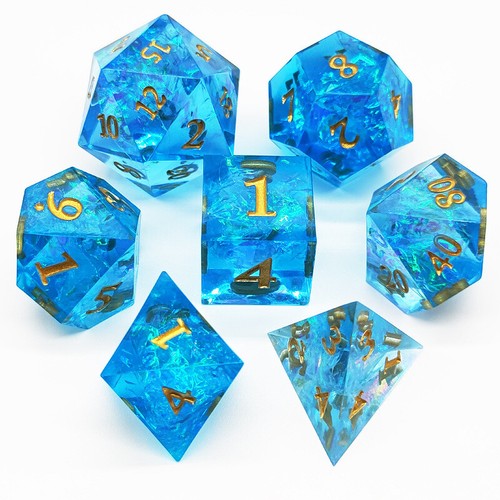 7pcs Polyhedral Dice Sets For Role Playing Party Game RPG - Picture 7 of 32