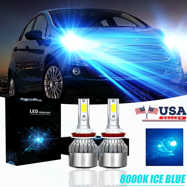 2X 8000K for Ford Fiesta 20142019 Bright LED Headlight Bulbs Low Beam