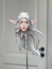 1:6 1:12 1:18 Elf Girl Beauty Head Sculpt For 12" 6" 3.75" Female Figure Body