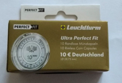 Sparen 2 x Ultra Perfect Fit ° 10er-Pack 28,75 mm ° randlose Premium Münzkapseln