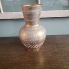 Stangl Vase, Hand Painted Antique Gold 5023  9 1/2" T  X 6" W