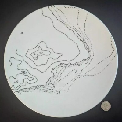 RARE 2012 Maya Lin Artist Ltd Ed Azuela Earth Project LENOX Plate NEW MINT