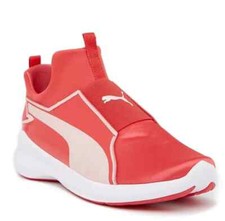 PUMA Pink Rebel Mid Satin Sneakers for Big Girl Size 5C NWB 60