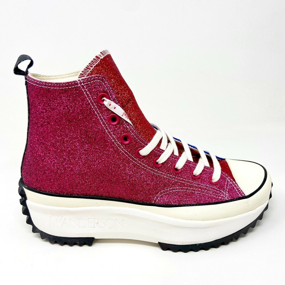 Converse Run Star Hike Hi JW Anderson Glitter Multicolor Mens Sneakers 164842C
