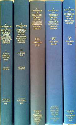 Various Contributors  A CATALOGUE OF PRINTED BOOKS IN THE WELLCOME HISTORICAL ME