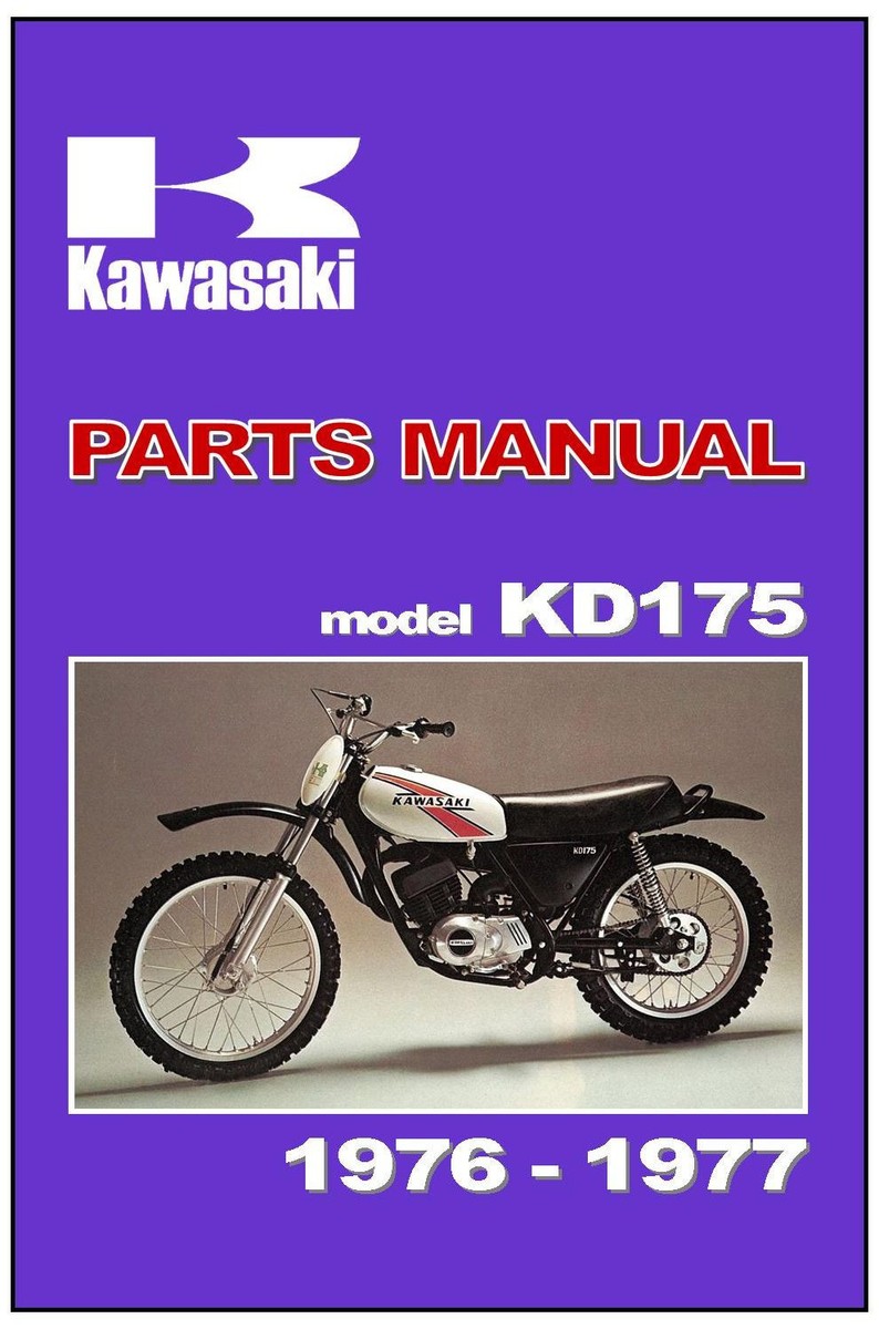 KAWASAKI Parts Manual KD175 1976 1977 VMX AHRMA Replacement Spares