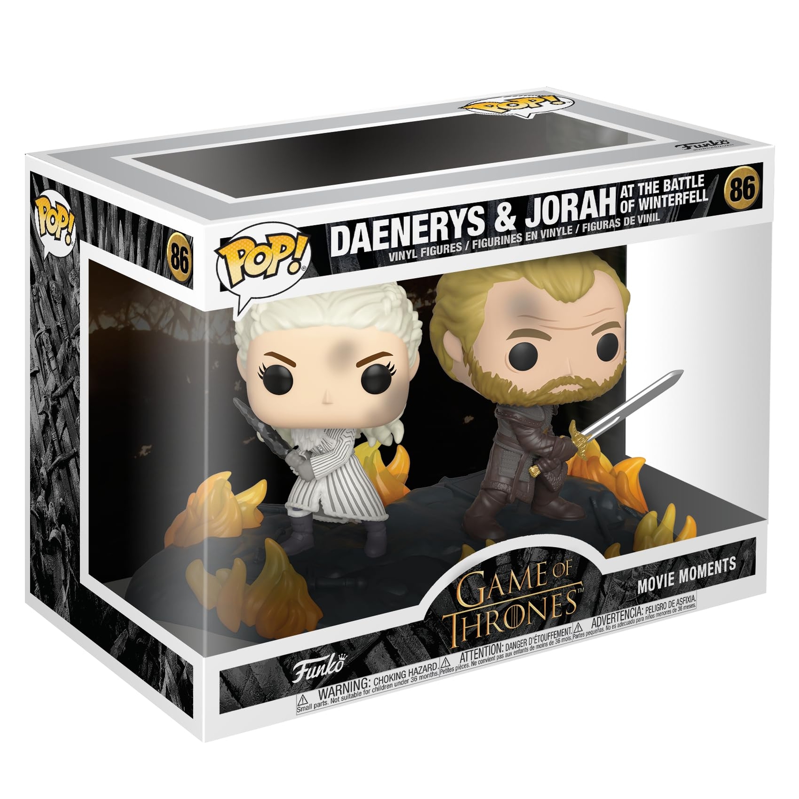 Funko Pop! Moment: Game of Thrones-Daenerys Targaryen & Jorah B2B with Swords- F