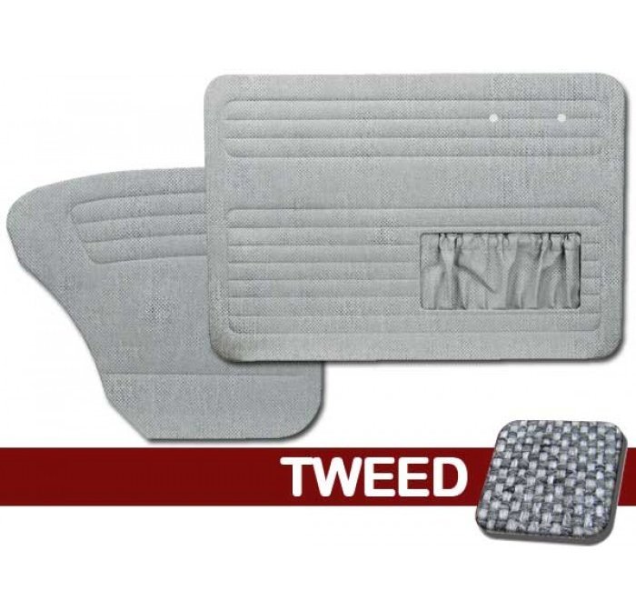 1949 - 1978 VW Volkswagen Bug Beetle Tweed Door Panel Set w