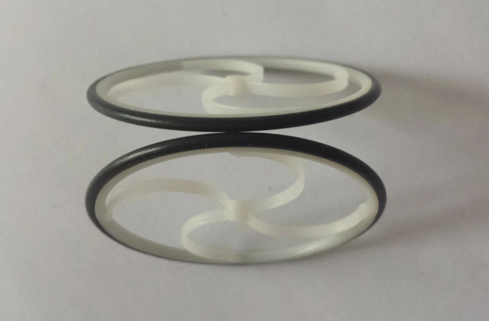 Super leichte Slowfly Räder ø48mm, ultraleichte 1,2g mit Gummireifen Achse: ø1 - Bild 3 von 3