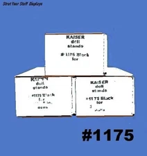 3 doz KAISER #1175 BLACK  STANDS Fit 6"-7" tall figr  ACTION FIGURES  Slim Body
