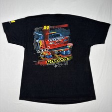 Vintage Jeff Gordon Shirt Men's XL Black Nascar Race Winner's Circle USA 2003