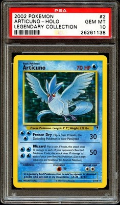 PSA 10 GEM MINT Articuno 2/110 HOLO RARE Legendary Coll. Pokemon