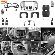 24pcs Real Carbon Fiber Kits Full Interior Trim Cover For Ford F-150 F150 97-04