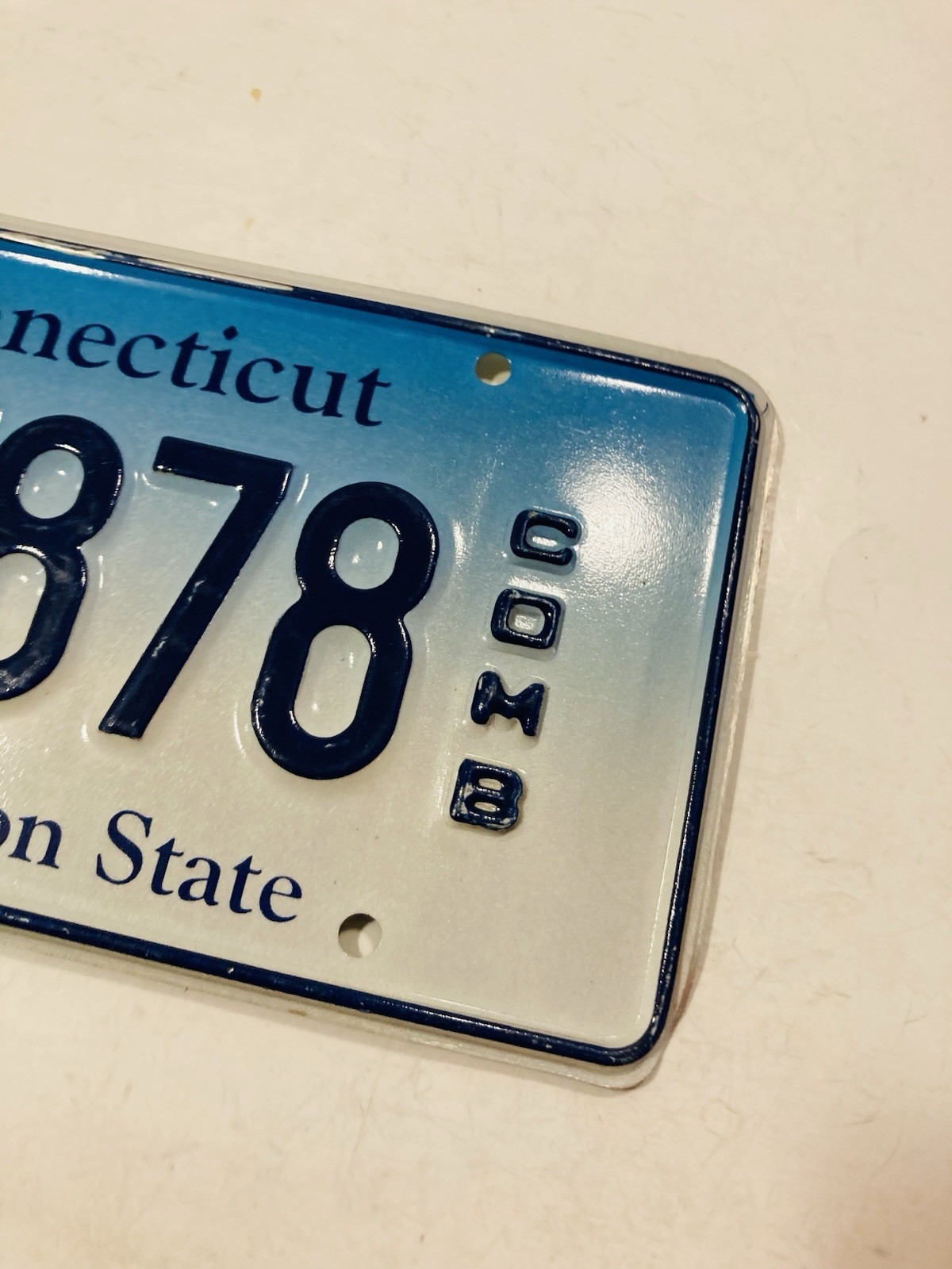 Connecticut Constitution State License Plate Expired Souvenir Art Decor