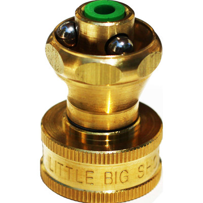 #ad #ad Little Big Shot Brass Hose Nozzle Adjustable Leak Free Provides 40% More Force $21.98