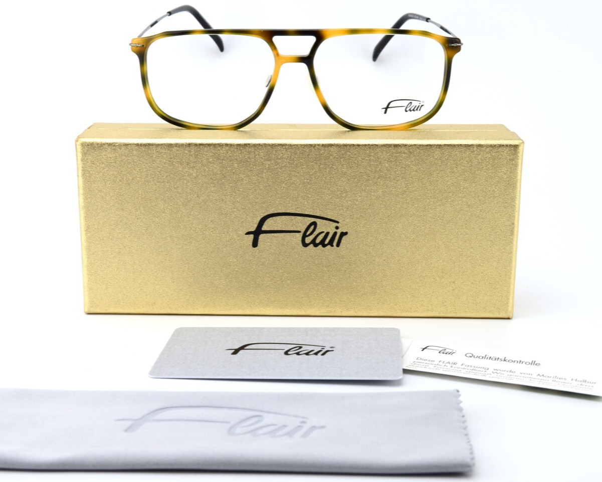 FLAIR Brille 023 c 038 54-14 140 Ацетатный металл Ацетат Havana Pilot S-M OVP Neu 34790₽