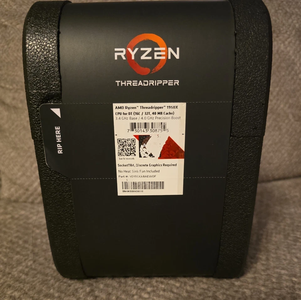 AMD ryzen threadripper 1950x Brand New Sealed Box - Image 2 of 4