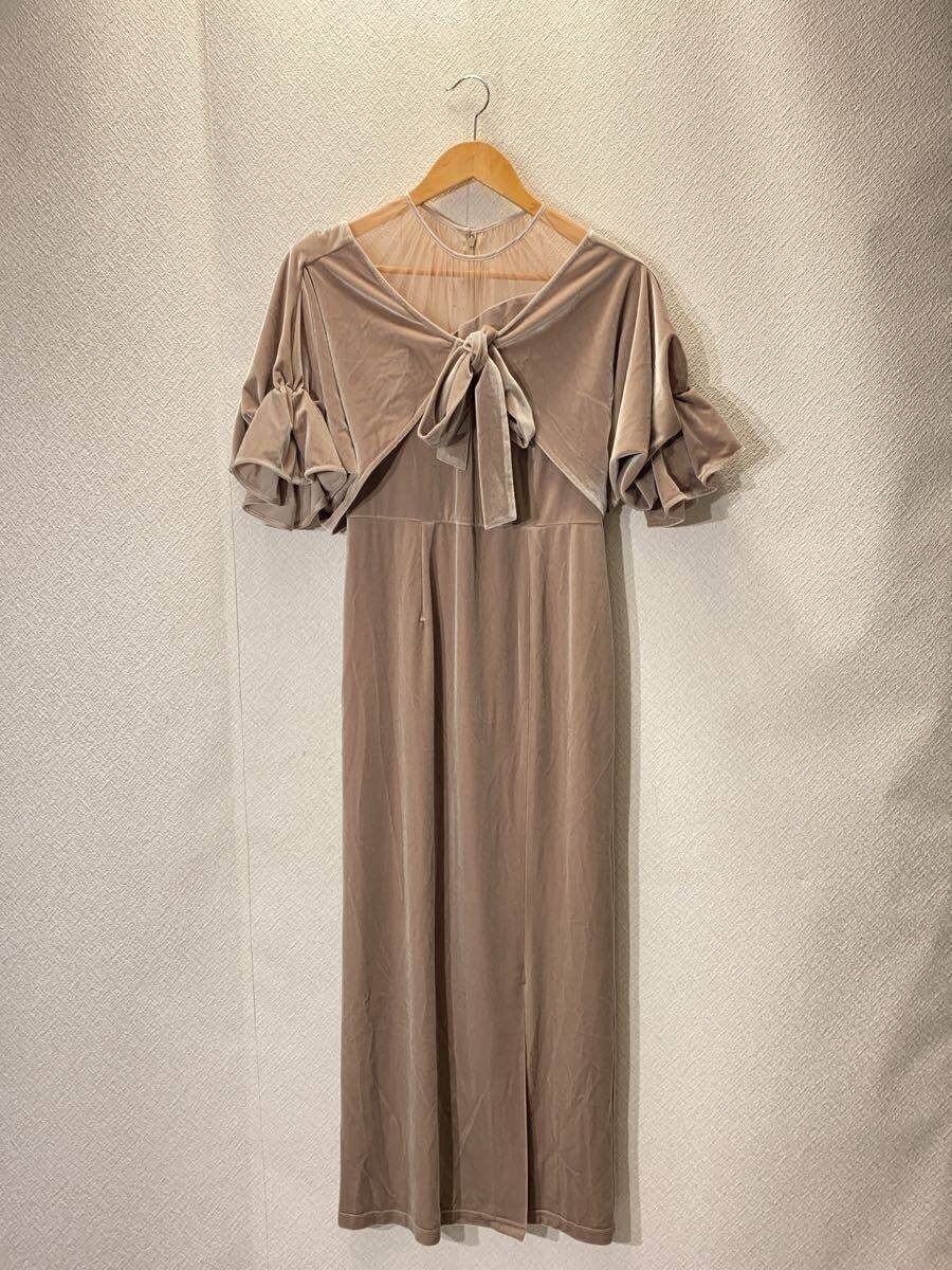 【Ameri VINTAGE】2WAY CURVE VELOURS DRESS AMERI 2WAY CURVE VELOURS DRESS 2-piece set Dress M Polyester