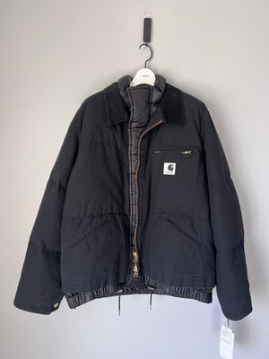 希少‼︎sacaiWashed Duck Puffer Jacket 3 Sacai x Carhartt WIP Washed Duck Puffer Jacket - Size 3 - Black