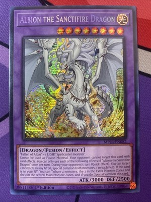 Albion The Sanctifire Dragon MP24 Prismatic Secret Rare Near Mint Yugioh
