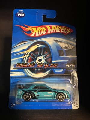 Hot Wheels 2006 #060 Nissan Skyline Dropstars 5/5 Teal Rare