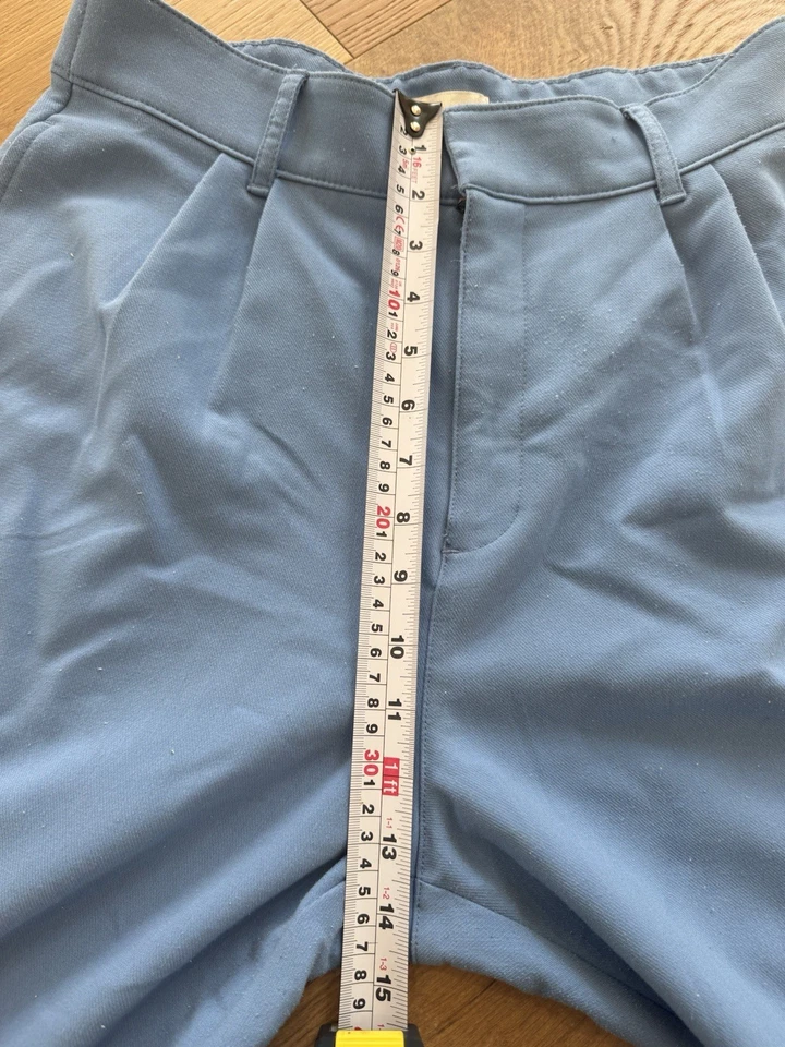 Abercrombie and Fitch Women’s Wide Leg Sloane Tailored Pants Blue Size Medium - Image 4 of 4