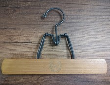 Vintage Walker Blonde Wood Trouser Skirt Clamp Style Hanger B10