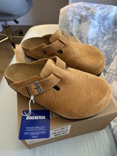 Brand new St ssy x Birkenstock Boston BS clogs in Caramel color. Never worn