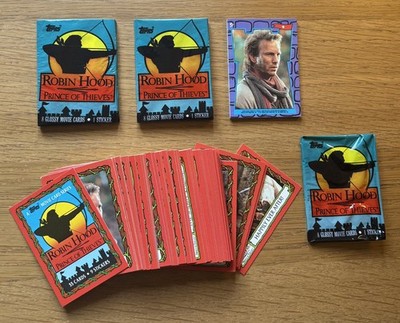 Topps 1991 Robin Hood Prince of Thieves Movie Trading Card/Sticker Set +2 Packs