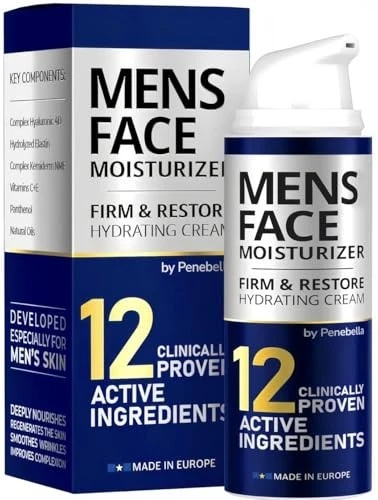 Crema facial para hombres 6 en 1 crema antienvejecimiento combate las bolsas para ojos manchas oscuras 1,7 OZ Foto 2 de 4