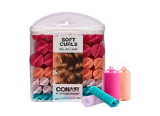 Conair Foam Hair Rollers - 48 Count, Assorted Colors - Heatless Curls, Overnight