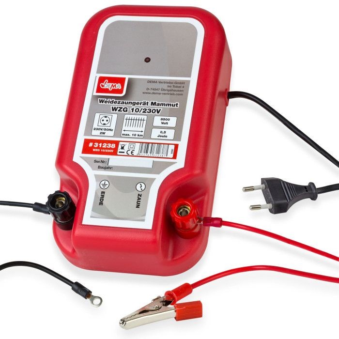 Electrificateur de clôture Mammut WZG protégeant les prairies et les grands pâturages